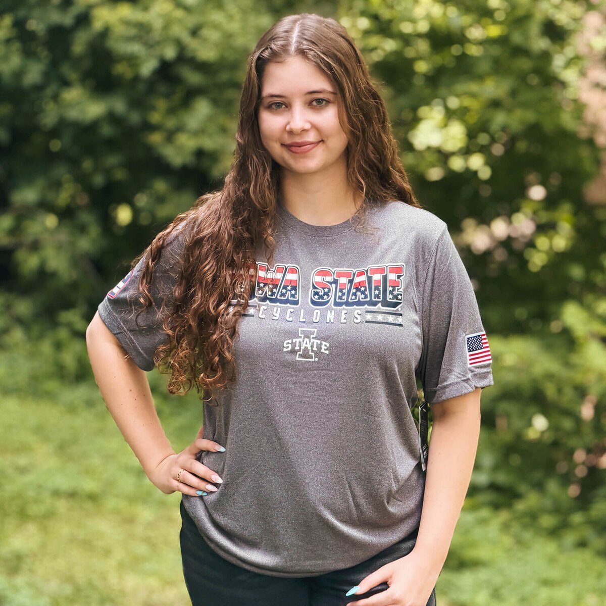 Colosseum I-State Heather Charcoal Blade Short Sleeve T-Shirt